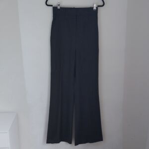 The Row Womens Gray Wool Wide Leg Dress Pants Sz 4 Office Career Minimalist